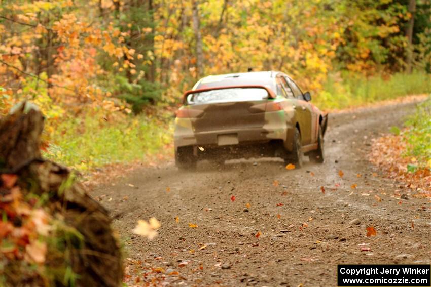 Sumit Panjabi / Michelle Rogers Mitsubishi Lancer Evo X on SS13, Trouble.