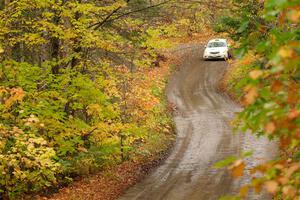 Sam Jacques / Trevor LaCombe Subaru Impreza on SS13, Trouble.