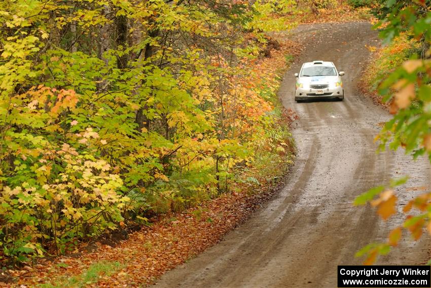 Sam Jacques / Trevor LaCombe Subaru Impreza on SS13, Trouble.