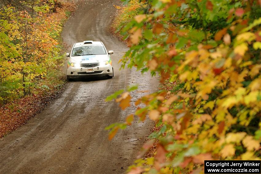 Sam Jacques / Trevor LaCombe Subaru Impreza on SS13, Trouble.