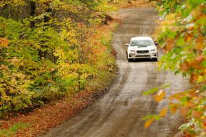 Jamey Randall / Andrew Rausch Subaru WRX on SS13, Trouble.