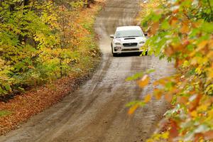 Jamey Randall / Andrew Rausch Subaru WRX on SS13, Trouble.