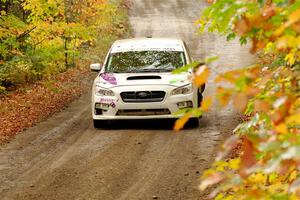 Jamey Randall / Andrew Rausch Subaru WRX on SS13, Trouble.