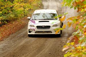 Jamey Randall / Andrew Rausch Subaru WRX on SS13, Trouble.