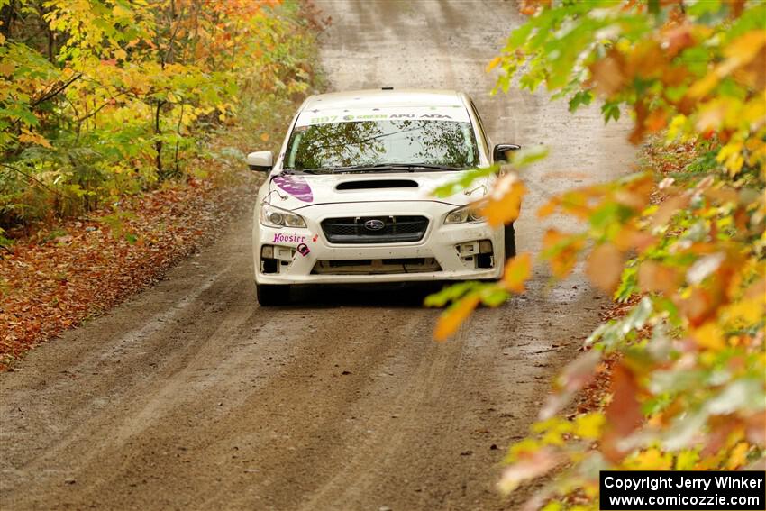 Jamey Randall / Andrew Rausch Subaru WRX on SS13, Trouble.