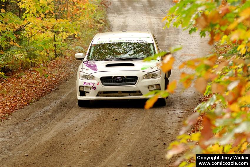 Jamey Randall / Andrew Rausch Subaru WRX on SS13, Trouble.