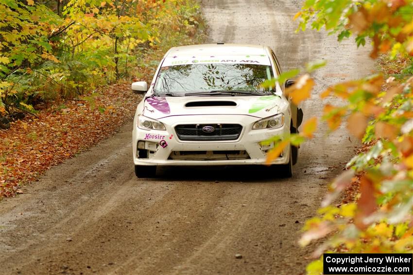 Jamey Randall / Andrew Rausch Subaru WRX on SS13, Trouble.