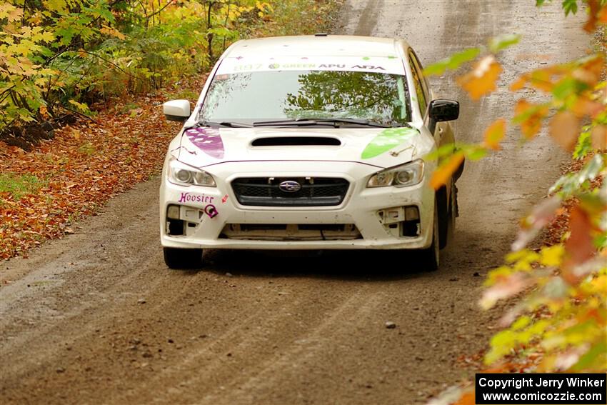 Jamey Randall / Andrew Rausch Subaru WRX on SS13, Trouble.