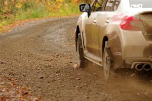 Jamey Randall / Andrew Rausch Subaru WRX on SS13, Trouble.