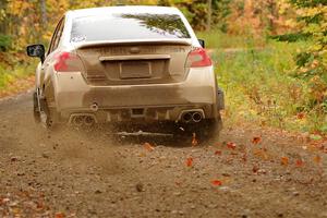 Jamey Randall / Andrew Rausch Subaru WRX on SS13, Trouble.