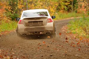 Jamey Randall / Andrew Rausch Subaru WRX on SS13, Trouble.