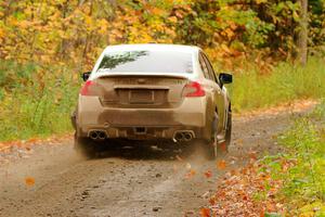 Jamey Randall / Andrew Rausch Subaru WRX on SS13, Trouble.