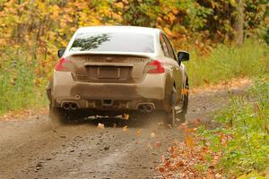 Jamey Randall / Andrew Rausch Subaru WRX on SS13, Trouble.