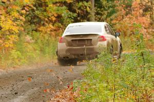 Jamey Randall / Andrew Rausch Subaru WRX on SS13, Trouble.