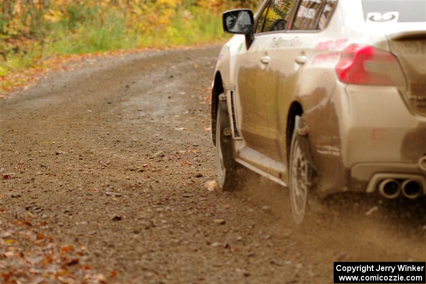 Jamey Randall / Andrew Rausch Subaru WRX on SS13, Trouble.