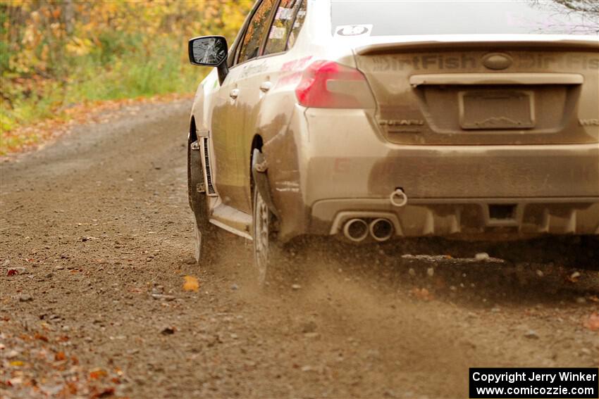 Jamey Randall / Andrew Rausch Subaru WRX on SS13, Trouble.