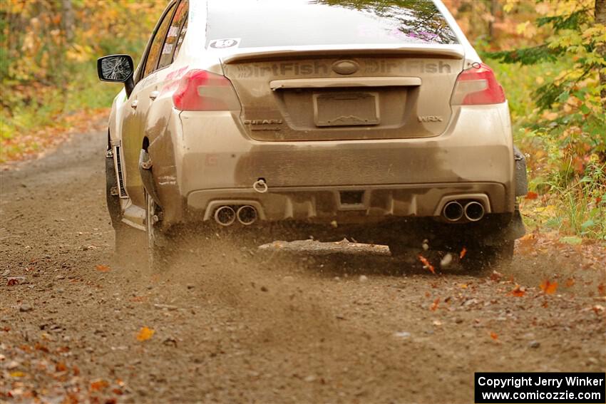 Jamey Randall / Andrew Rausch Subaru WRX on SS13, Trouble.