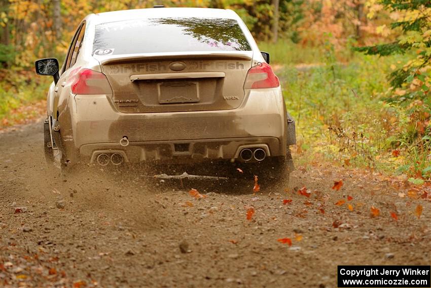 Jamey Randall / Andrew Rausch Subaru WRX on SS13, Trouble.