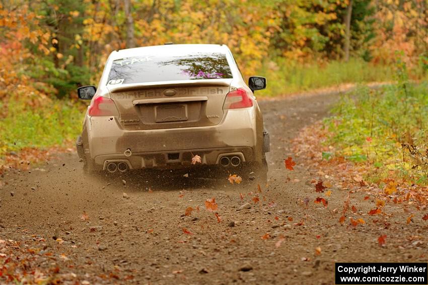 Jamey Randall / Andrew Rausch Subaru WRX on SS13, Trouble.