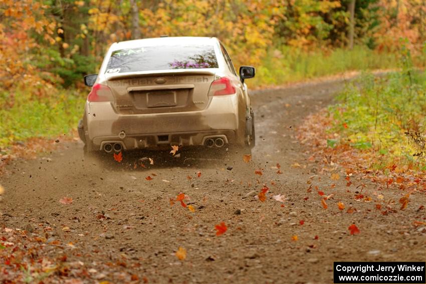 Jamey Randall / Andrew Rausch Subaru WRX on SS13, Trouble.