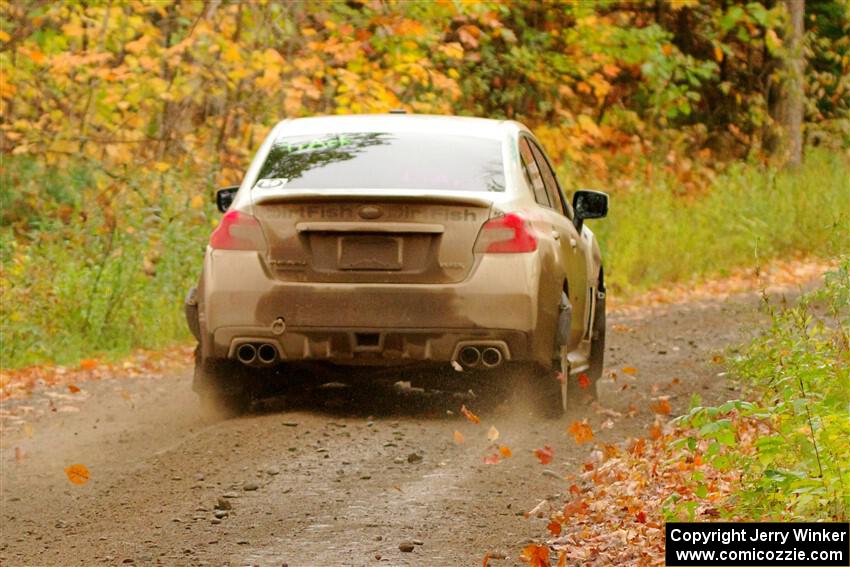 Jamey Randall / Andrew Rausch Subaru WRX on SS13, Trouble.