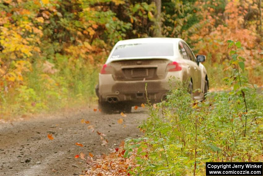 Jamey Randall / Andrew Rausch Subaru WRX on SS13, Trouble.