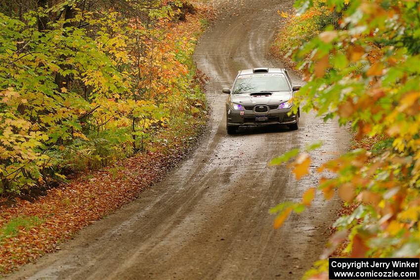 Scott Crouch / Ryan Scott Subaru WRX on SS13, Trouble.