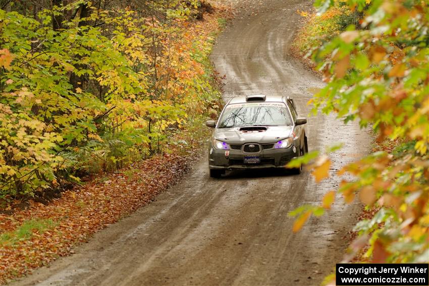 Scott Crouch / Ryan Scott Subaru WRX on SS13, Trouble.