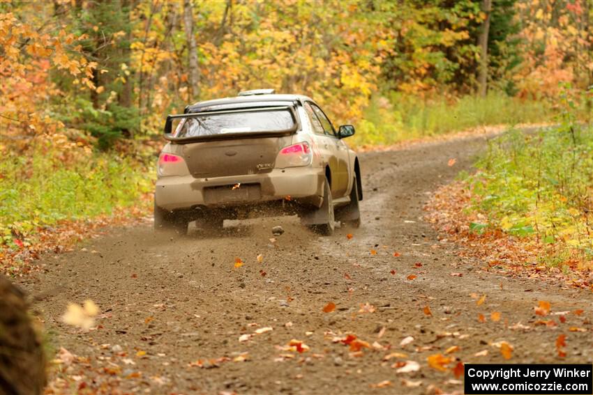 Scott Crouch / Ryan Scott Subaru WRX on SS13, Trouble.