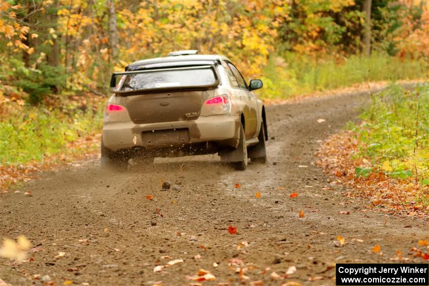 Scott Crouch / Ryan Scott Subaru WRX on SS13, Trouble.