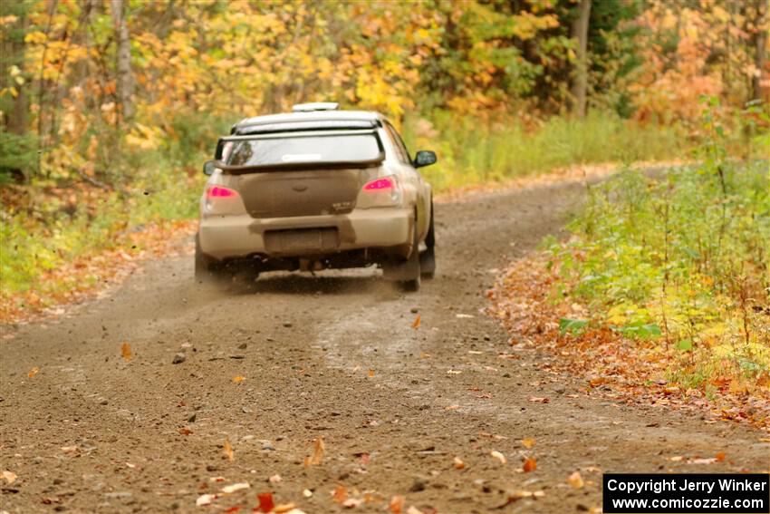 Scott Crouch / Ryan Scott Subaru WRX on SS13, Trouble.