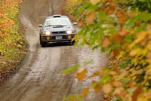 Corey Morris / Josh Nykanen Subaru Impreza on SS13, Trouble.