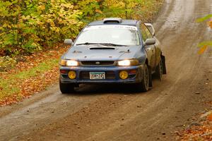 Corey Morris / Josh Nykanen Subaru Impreza on SS13, Trouble.