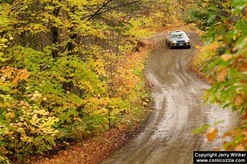 Corey Morris / Josh Nykanen Subaru Impreza on SS13, Trouble.