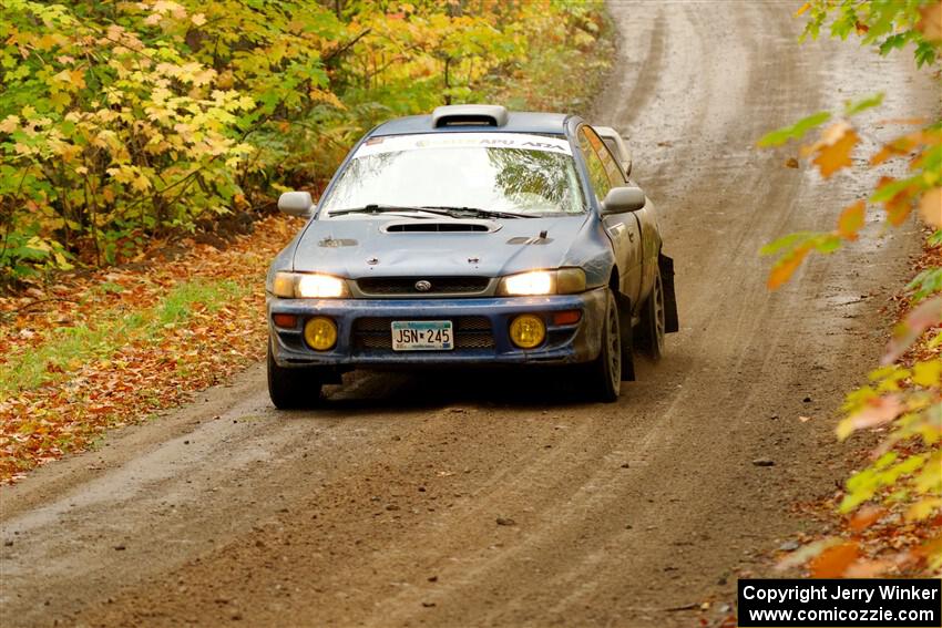 Corey Morris / Josh Nykanen Subaru Impreza on SS13, Trouble.