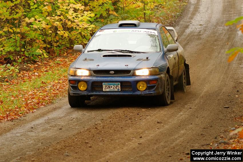 Corey Morris / Josh Nykanen Subaru Impreza on SS13, Trouble.