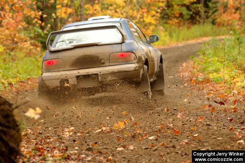 Corey Morris / Josh Nykanen Subaru Impreza on SS13, Trouble.