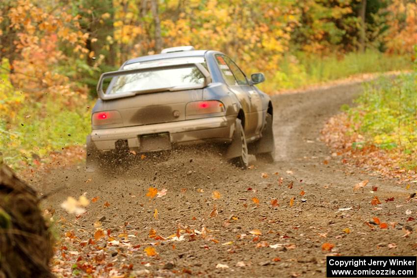 Corey Morris / Josh Nykanen Subaru Impreza on SS13, Trouble.