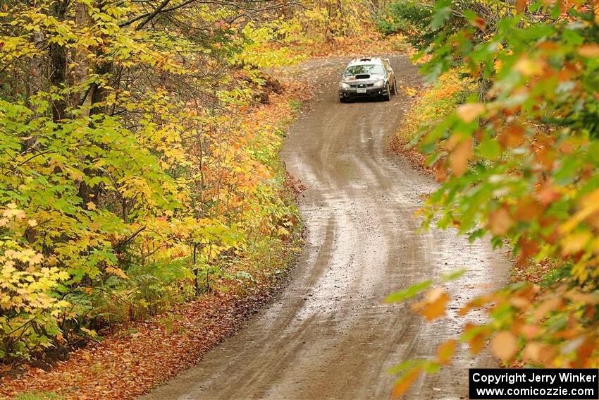 Matt James / Jackie James Subaru Impreza on SS13, Trouble.