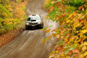 Matt James / Jackie James Subaru Impreza on SS13, Trouble.