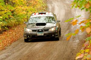 Matt James / Jackie James Subaru Impreza on SS13, Trouble.