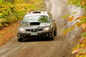 Matt James / Jackie James Subaru Impreza on SS13, Trouble.