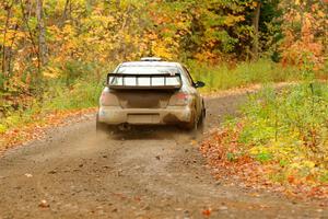 Matt James / Jackie James Subaru Impreza on SS13, Trouble.