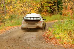 Matt James / Jackie James Subaru Impreza on SS13, Trouble.