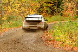 Matt James / Jackie James Subaru Impreza on SS13, Trouble.