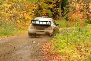 Matt James / Jackie James Subaru Impreza on SS13, Trouble.