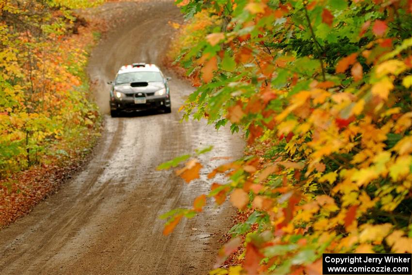 Matt James / Jackie James Subaru Impreza on SS13, Trouble.