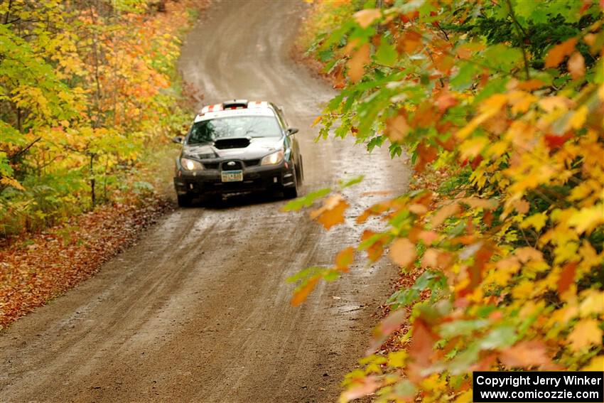 Matt James / Jackie James Subaru Impreza on SS13, Trouble.