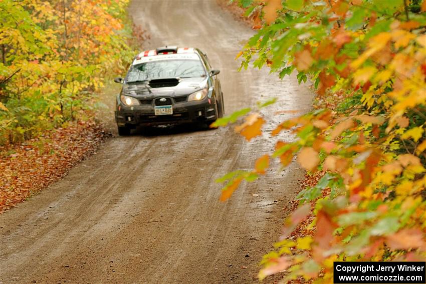 Matt James / Jackie James Subaru Impreza on SS13, Trouble.