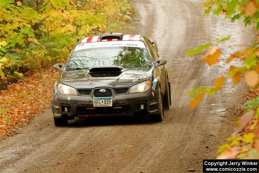 Matt James / Jackie James Subaru Impreza on SS13, Trouble.